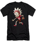 Rick and Morty Vs Cleveland Indians Logo Artistic Showdown Rush T-Shirt