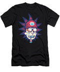 Rick and Morty Vs Cleveland Indians Logo Contrast and Comparison Rush T-Shirt