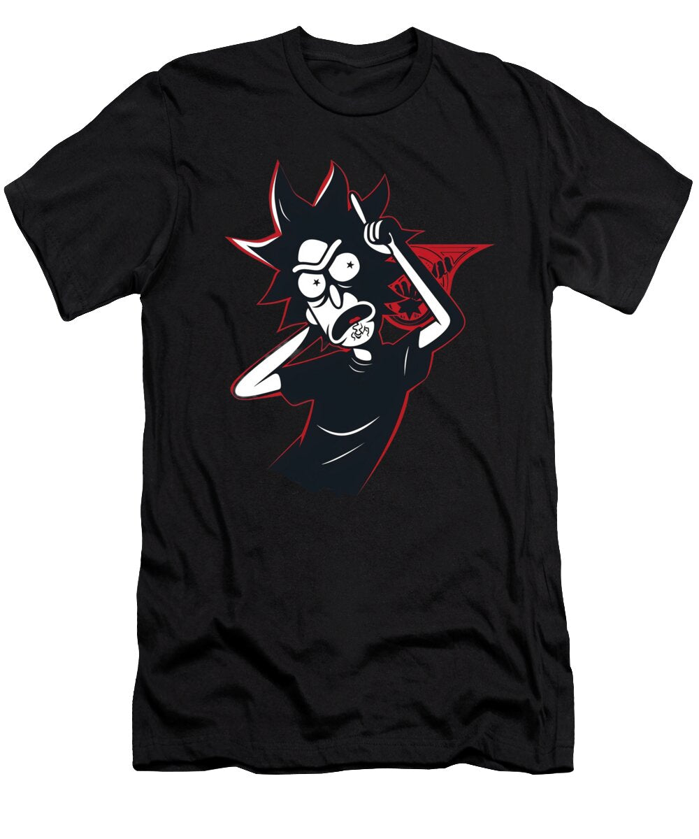 Rick and Morty Vs Cleveland Indians Logo Creative Exploration Rush T-Shirt
