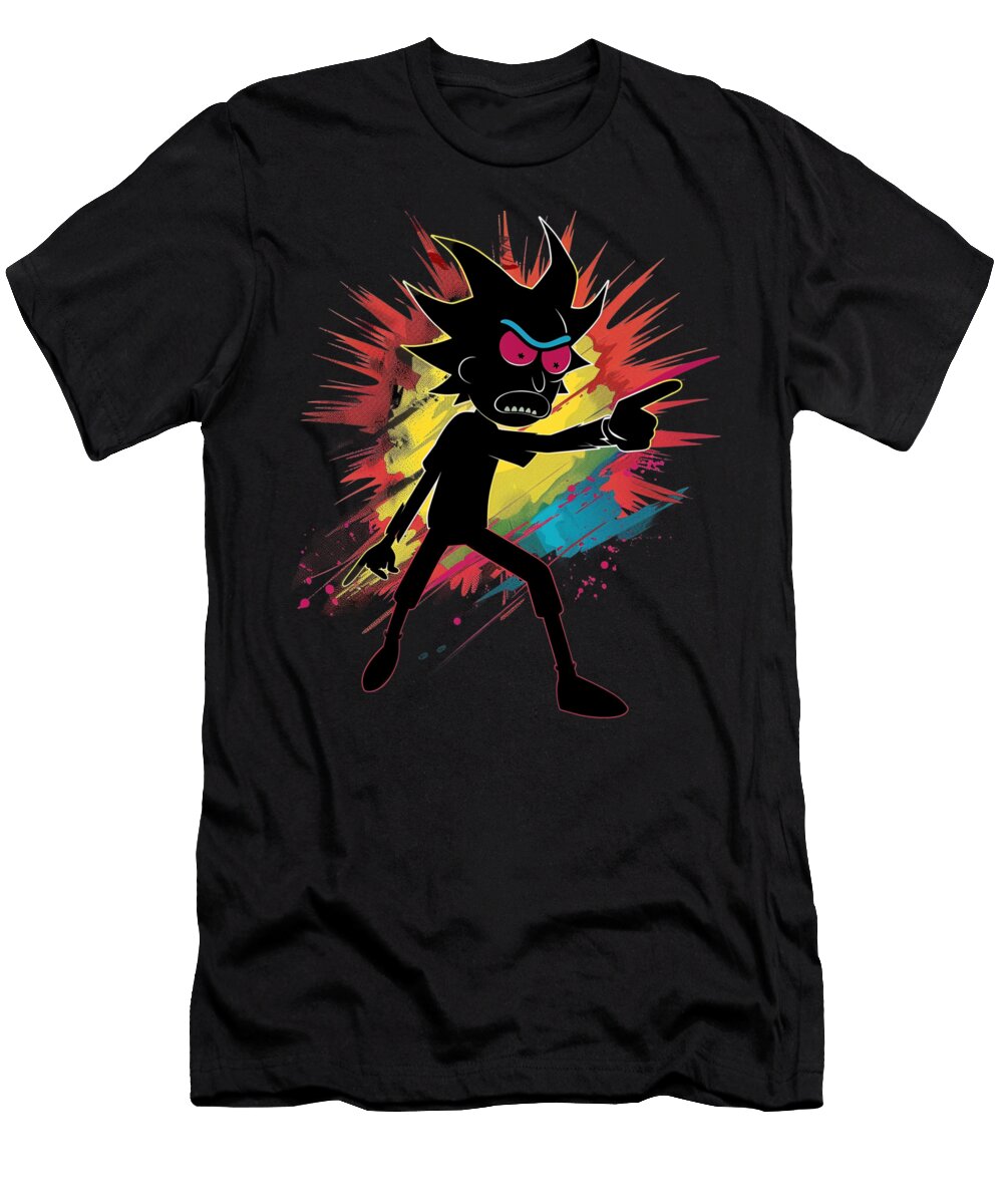Rick and Morty Vs Cleveland Indians Logo Design Perspectives Rush T-Shirt