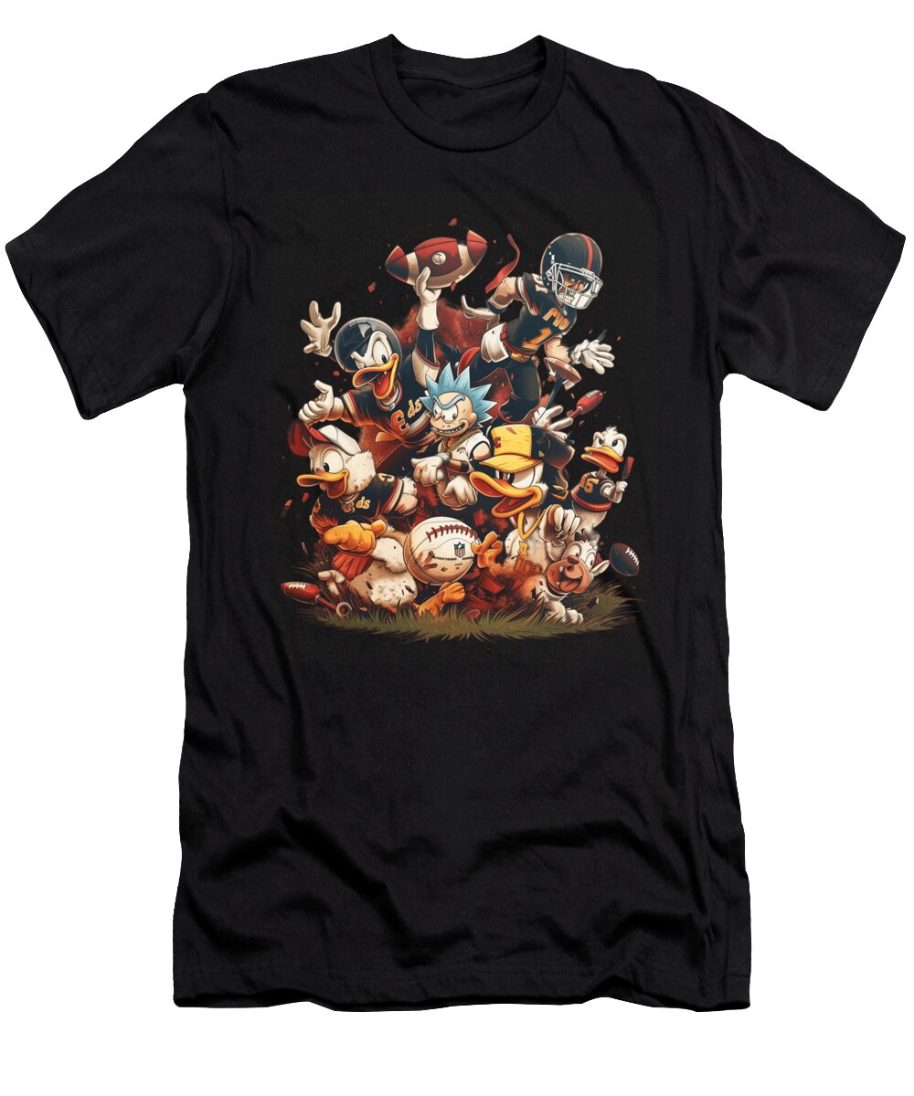Rick and Morty Vs Cleveland Indians Logo Exploring Aesthetics Rush T-Shirt