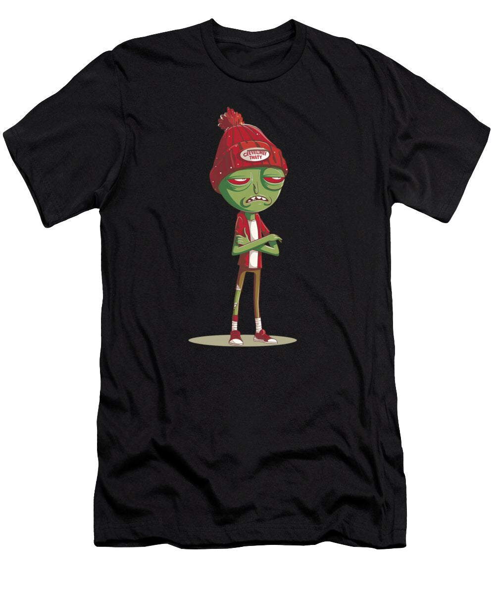 Rick and Morty Vs Cleveland Indians Logo Exploring the Clash Rush T-Shirt