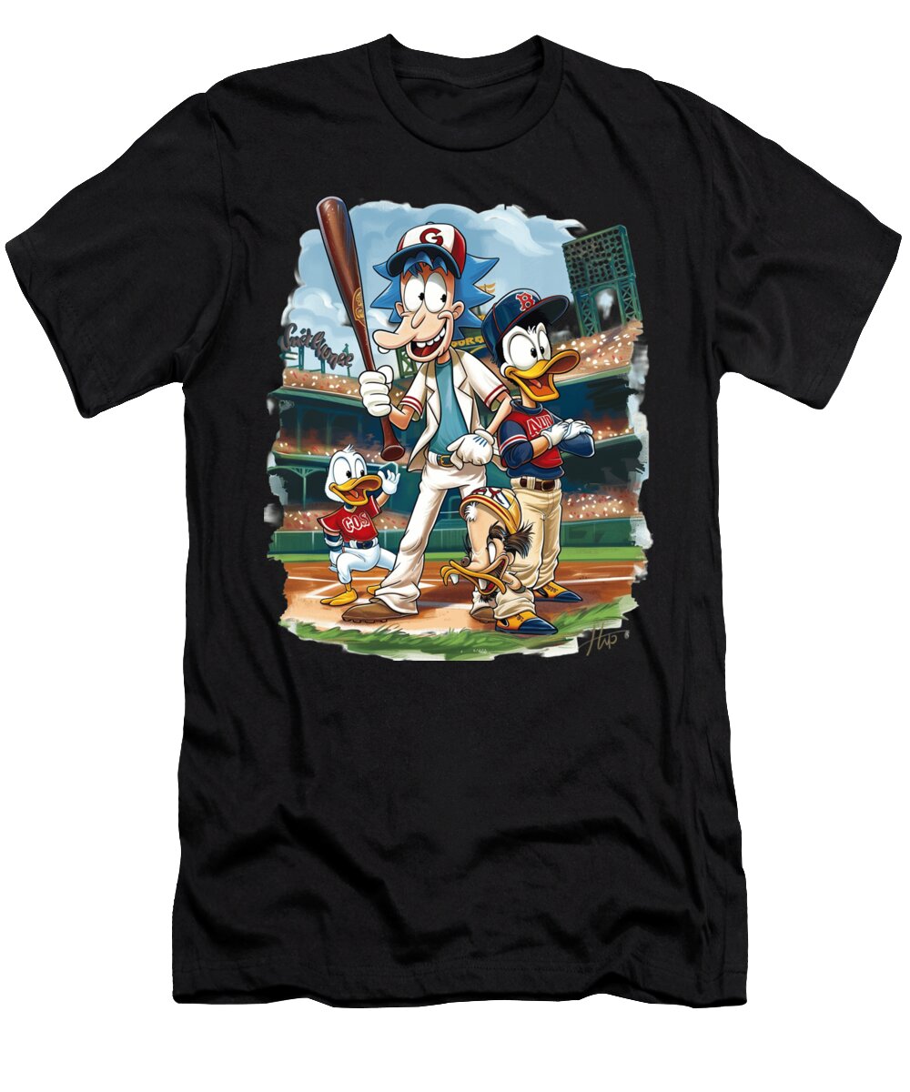 Rick and Morty Vs Cleveland Indians Logo Iconic Design Comparison Rush T-Shirt