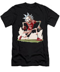 Rick and Morty Vs Cleveland Indians Logo Iconic Imagery Compared Rush T-Shirt