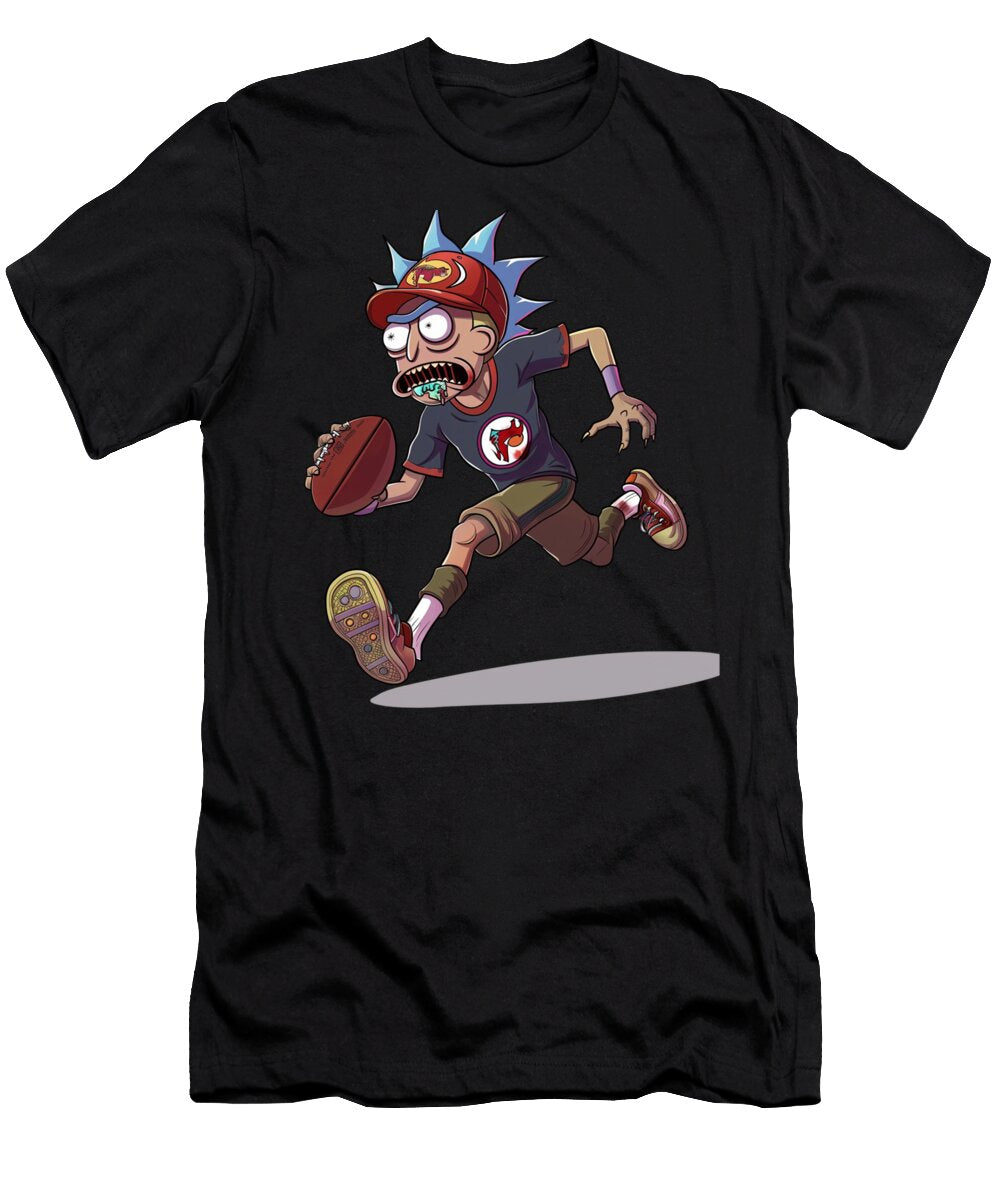 Rick and Morty Vs Cleveland Indians Logo Logo Comparison Rush T-Shirt