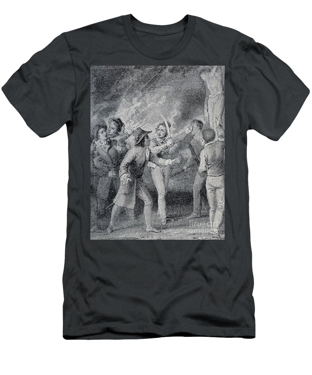 Robinson Crusoes Seamen Vowing Revenge C4 Historic Illustrations T-Shirt