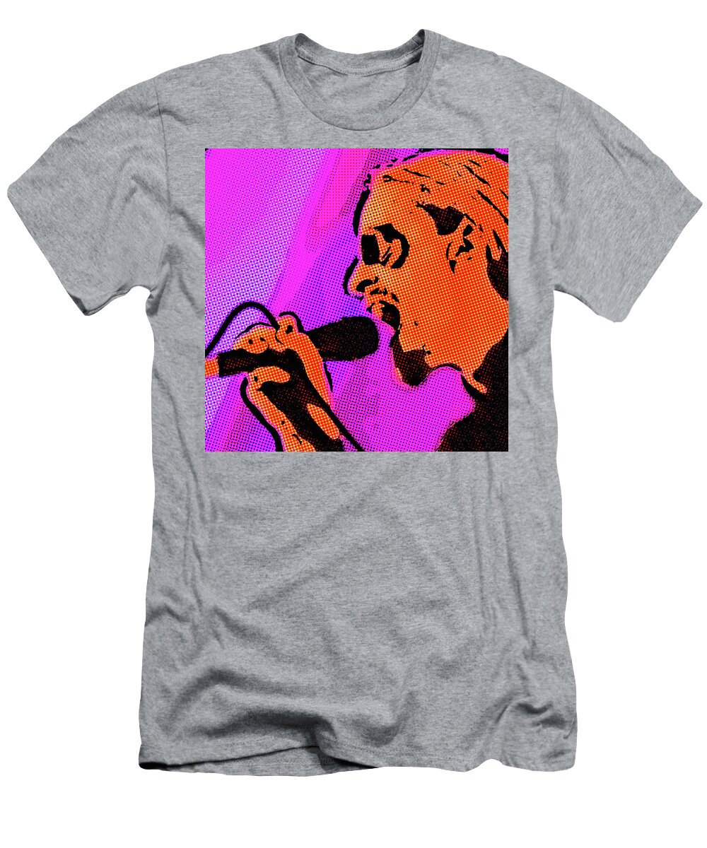 Rock Singer Pop Art Steven Green T-Shirt