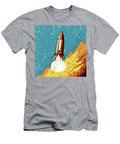 Rocket Blasting Off Comic Book Art 46 Mad Paperairplanes T-Shirt