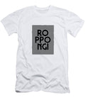 Roppongi Tokyo Japan Black and White Outline Text Pattern Organic Synthesis T-Shirt