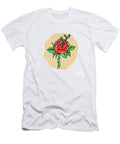 Rose Flower Bud Leaves Thorn Tattoo Aloysius Patrimonio T-Shirt