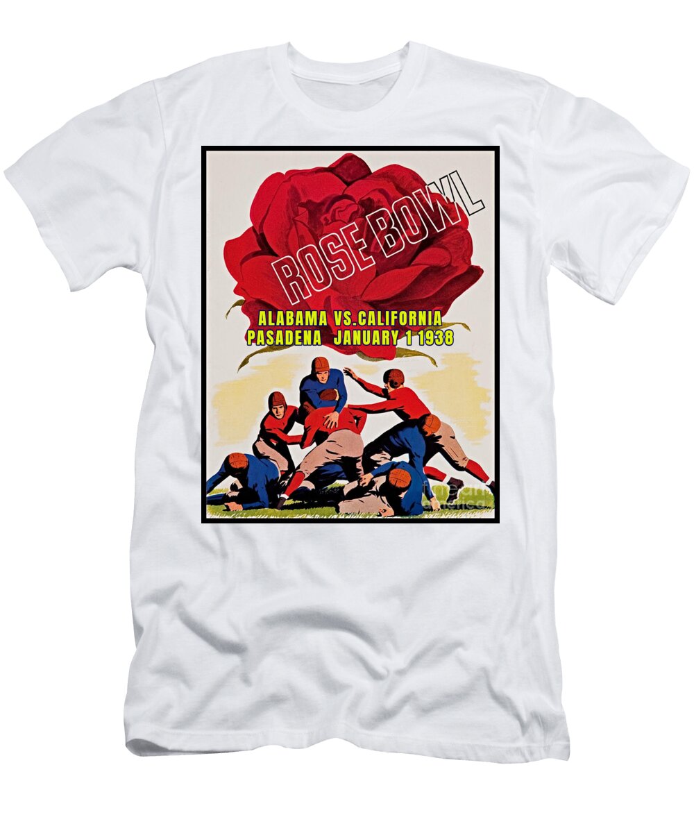 Rosebowl Pasadena California Alabama Vs California January 1 1938 Peter Ogden Gallery T-Shirt