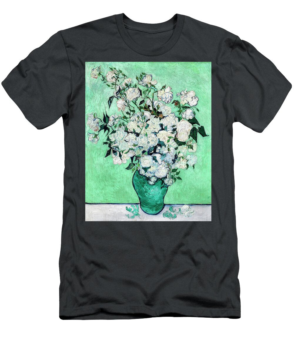 Roses By Vincent Van Gogh 1890 Vincent Van Gogh T-Shirt