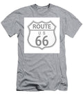 Route 66 Highway Sign Halftone Bigalbaloo Stock T-Shirt