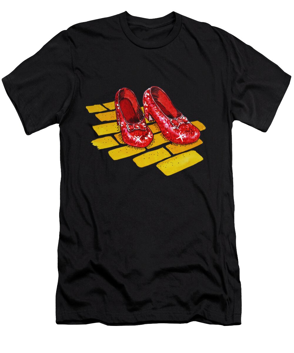 Ruby Slippers From Wizard of Oz Irina Sztukowski T-Shirt