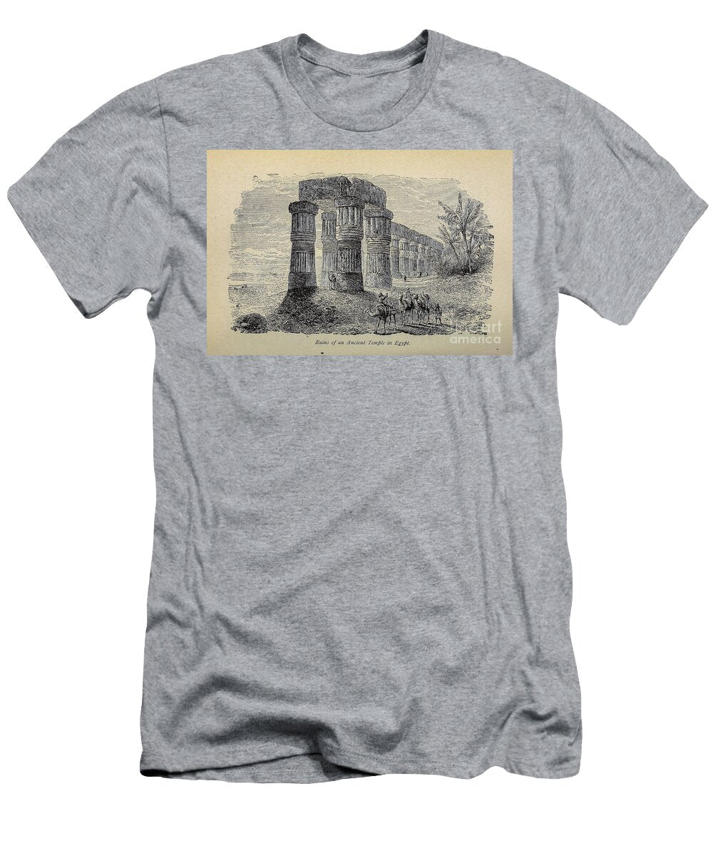 Ruins of an Ancient Temple in Egypt M1 Historic Illustrations T-Shirt