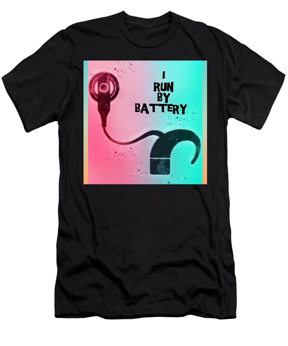 Run By Battery Theresamarie Scavo T-Shirt