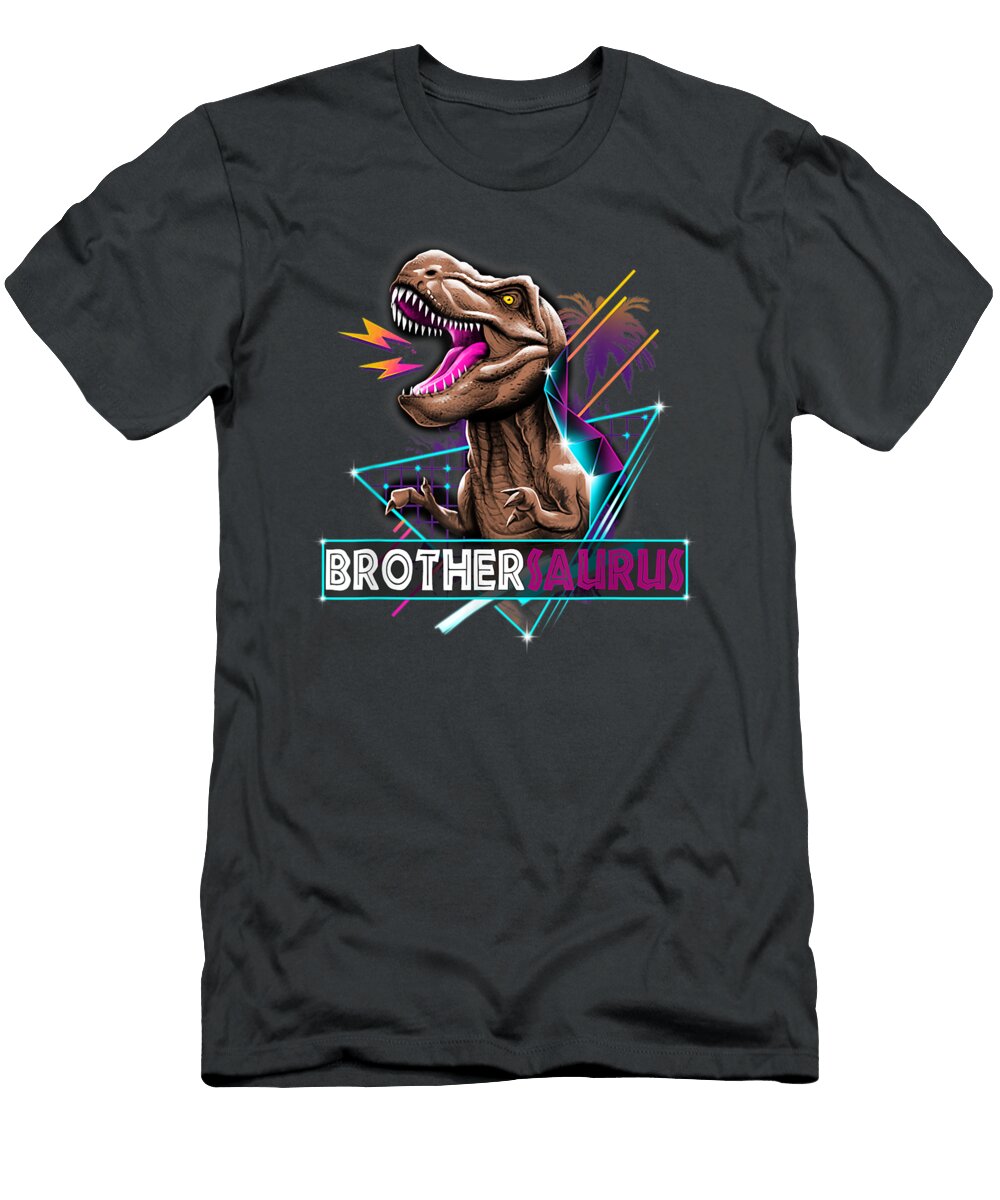 Rus T Rex Brother Saurus Dinosaur Family Junior Muna T-Shirt