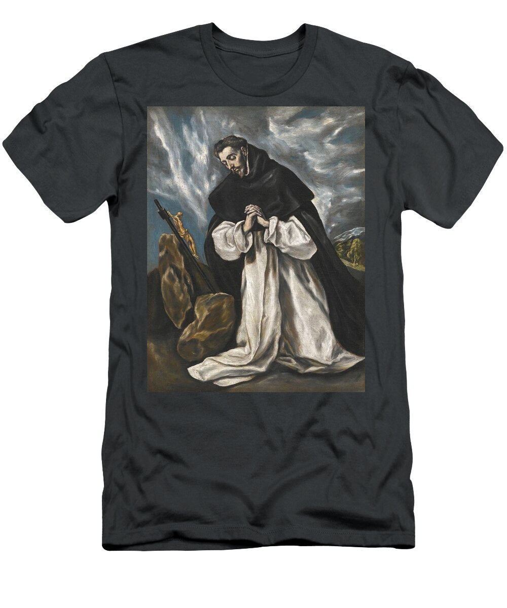 Saint Dominic in Prayer Domenikos Theotokopoulos T-Shirt