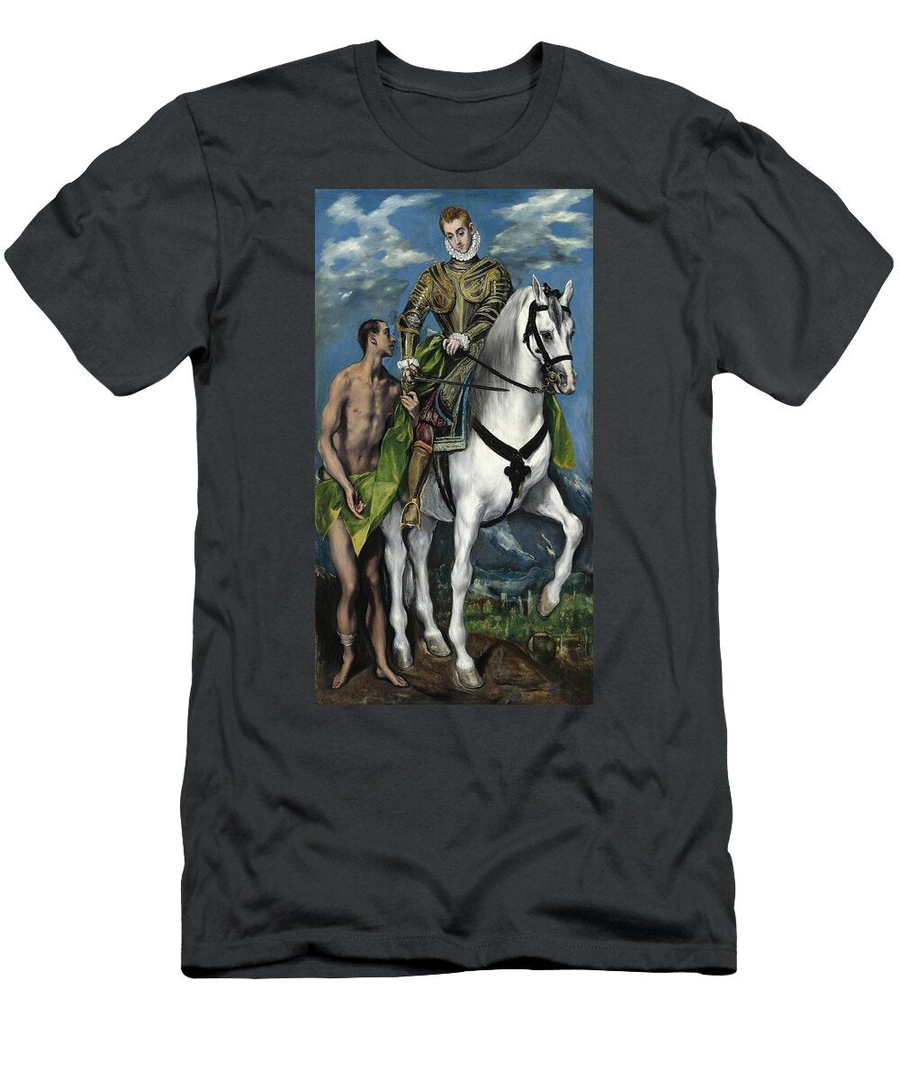 Saint Martin and the Beggar El Greco Domenikos Theotokopoulos Greek T-Shirt