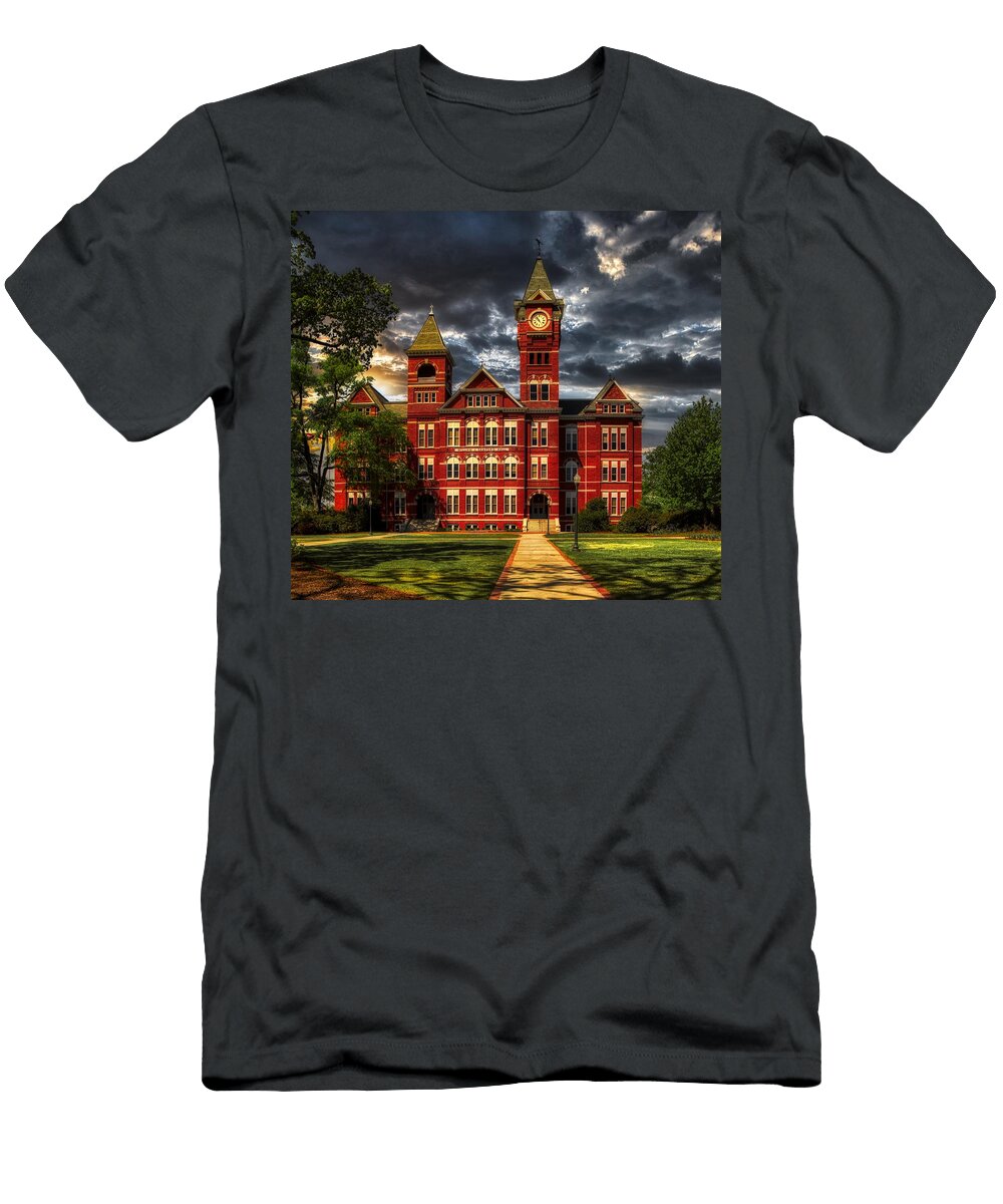 Samford Hall At Sunset Auburn University Mountain Dreams T-Shirt