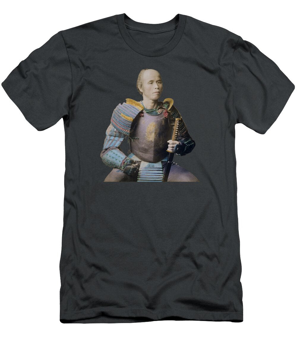 Samurai Holding His Sword Portrait Circa 1877 War Is Hell Store T-Shirt