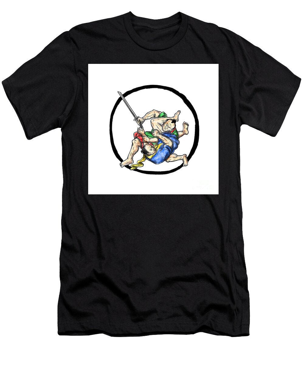 Samurai Jui Jitsu Judo Fighting Enso Tattoo Aloysius Patrimonio T-Shirt
