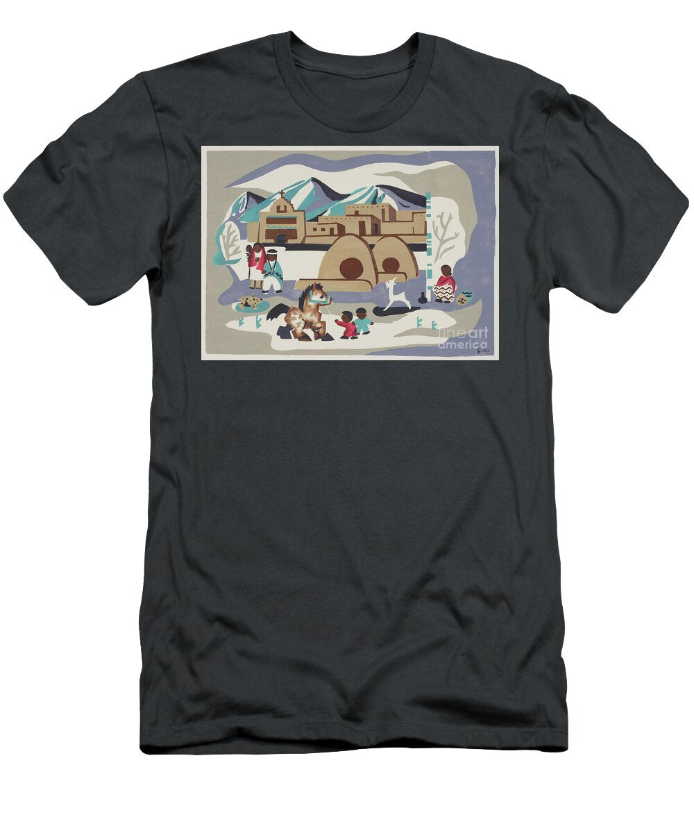 Santa Fe Stencil Henry Crockett T-Shirt