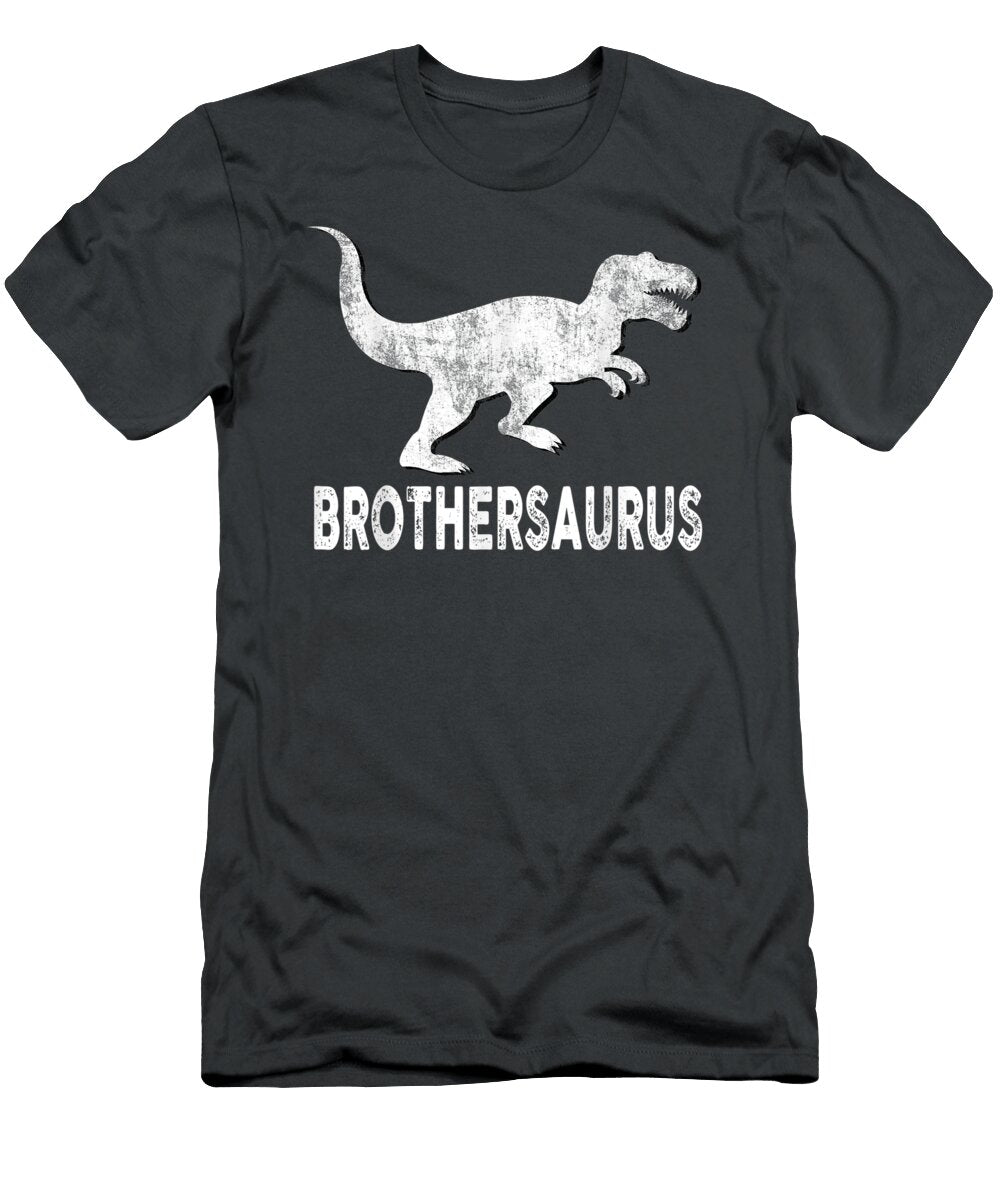 Saurus Brother Dinosaur Fathers Day Boys Junior Muna T-Shirt