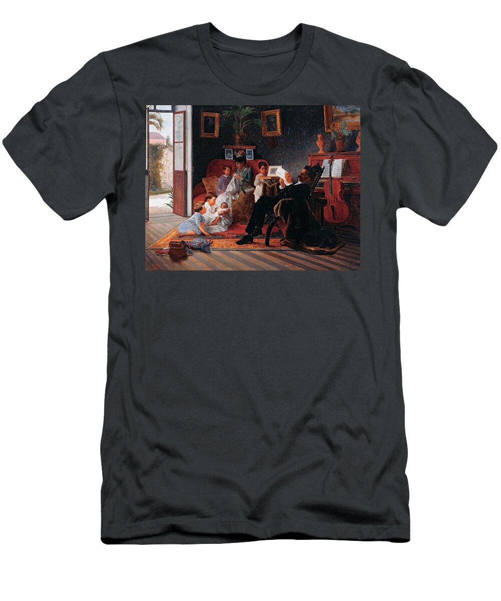 Scene of Adolfo Pintos Family Almeida Junior 1850 1899 T-Shirt