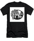 Schaffhausen Regional Nature Park Church of Opfertshofen Swiss Scherenschnitte Paper Cut Style Aloysius Patrimonio T-Shirt