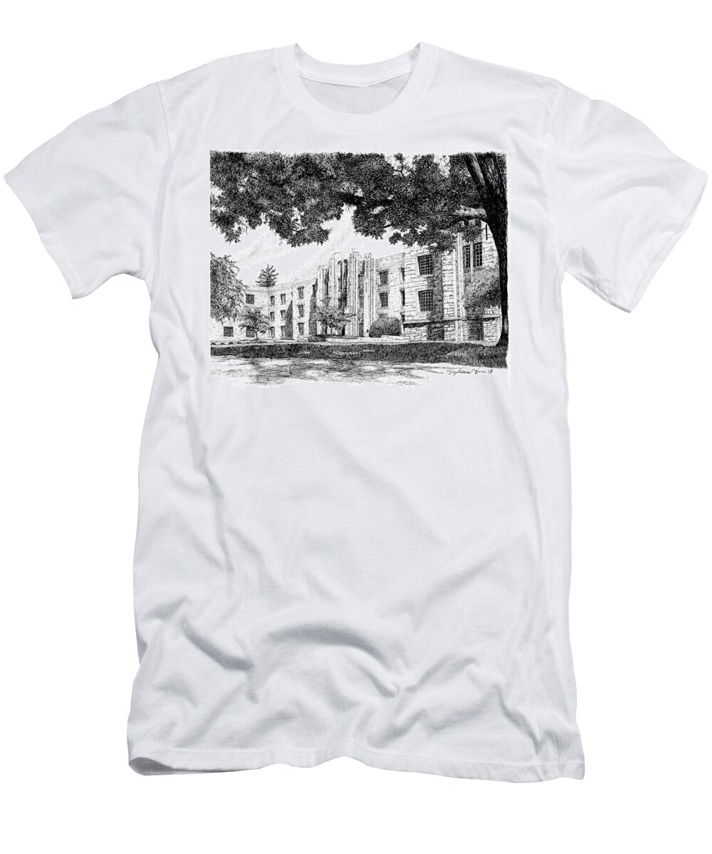 Schwitzer Hall Butler University Indianapolis Indiana Stephanie Huber T-Shirt