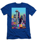 Seattle Pop Art Skyline Halftone Pulse Skylinevistas T-Shirt