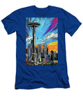 Seattle Pop Art Skyline Space Needle Energy Skylinevistas T-Shirt