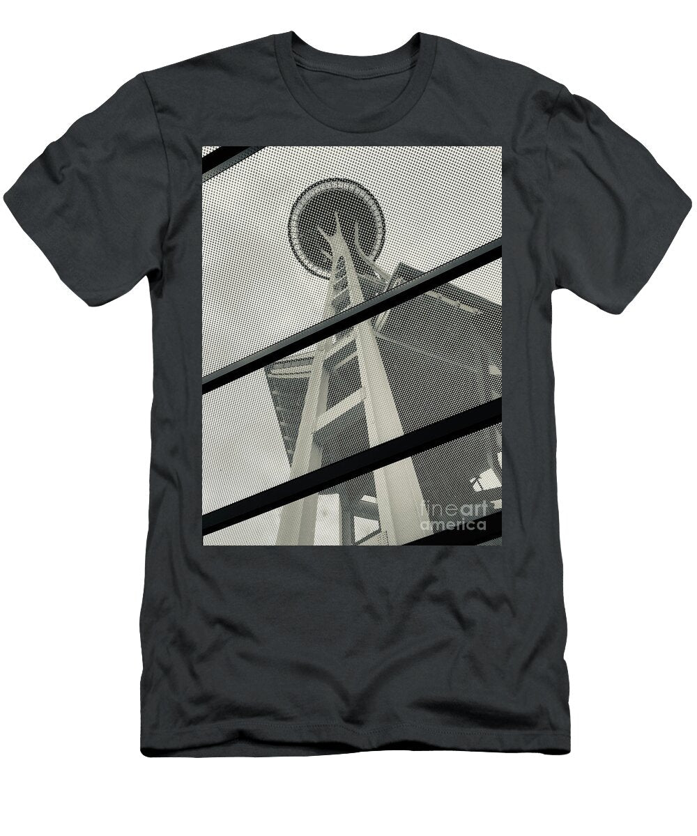 Seattle Space Needle Monochrome Vibrant Grafx T-Shirt