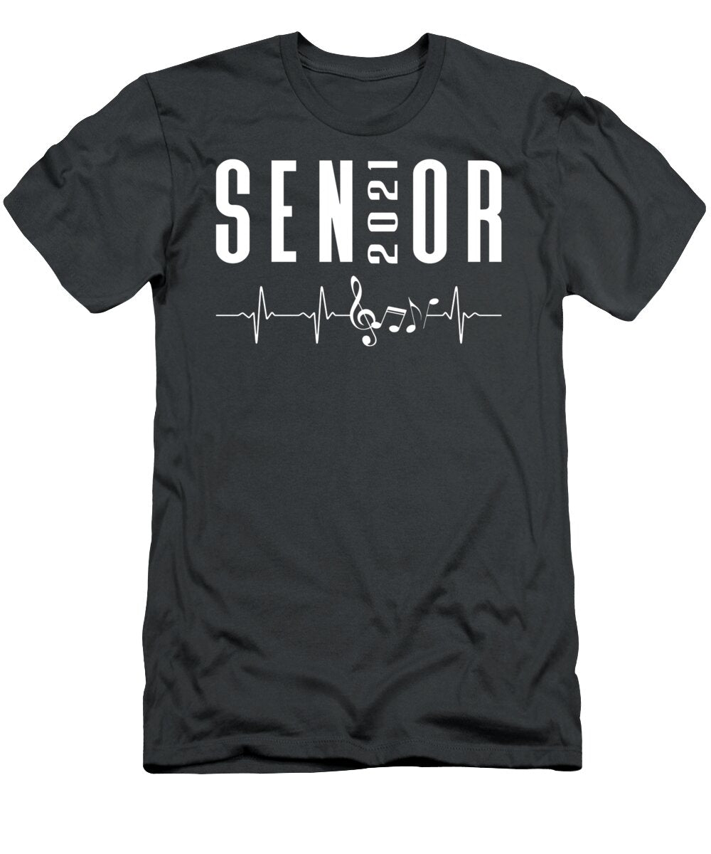 Senior 2021 Music Heartbeat Band Orchestra Choir Dillan Lilley T-Shirt