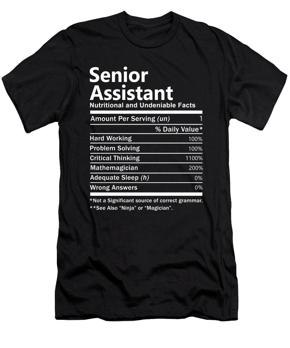Senior Assistant Nutrition Factors Gift Item Shi Hu Kang T-Shirt