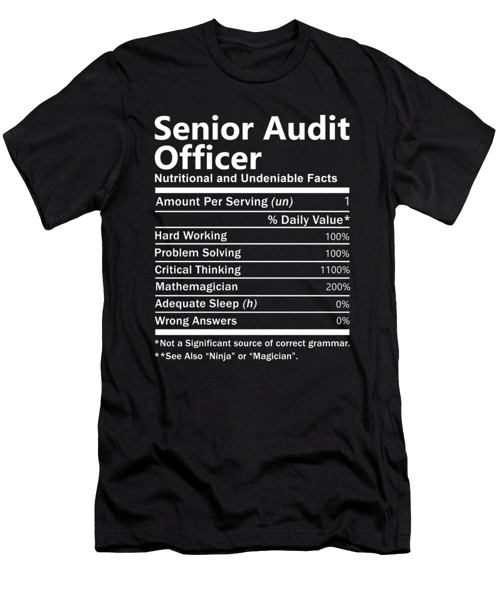 Senior Audit Officer Nutrition Factors Gift Item Shi Hu Kang T-Shirt