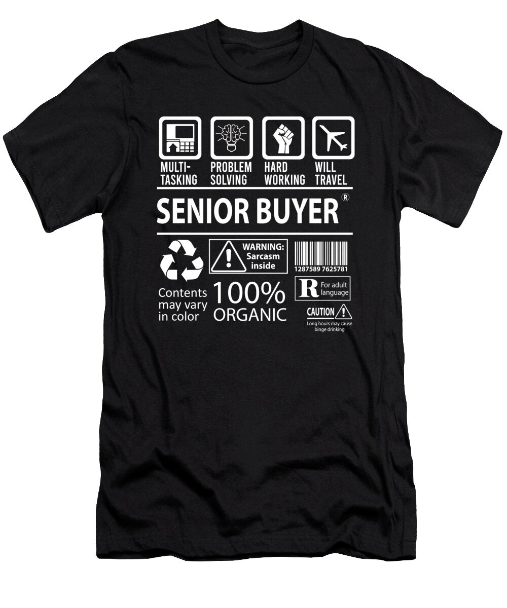 Senior Buyer Multitasking Job Title Gift Item Shi Hu Kang T-Shirt