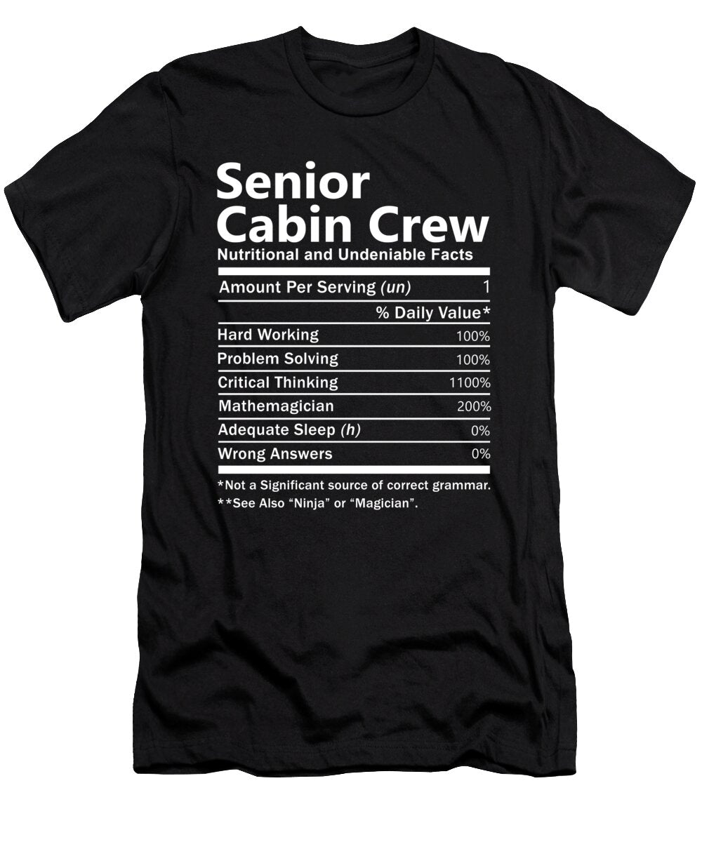 Senior Cabin Crew Nutrition Factors Gift Item Shi Hu Kang T-Shirt