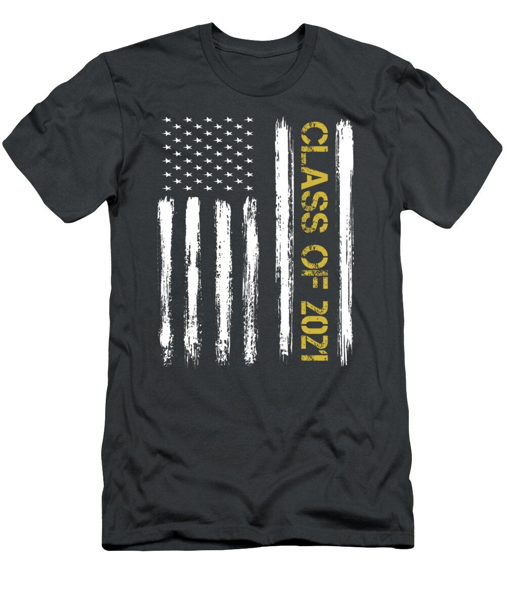 Senior Class of 2021 Patriotic American Flag Graduation Dillan Lilley T-Shirt
