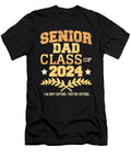 Senior Dad Class of 2024 Proud Daddy Graduation Party Funny Maximus Designs T-Shirt