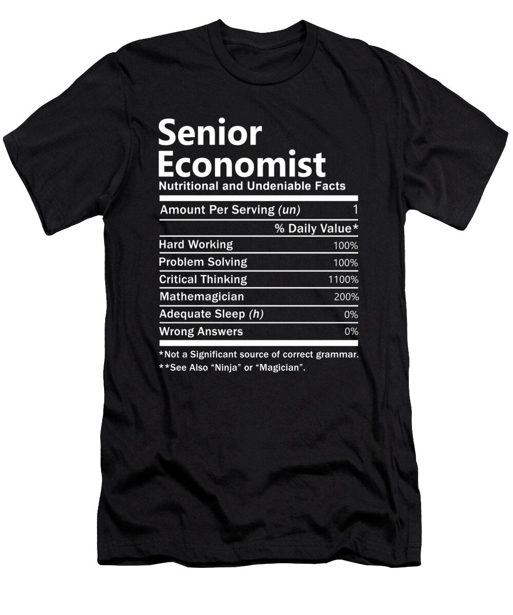 Senior Economist Nutrition Factors Gift Item Shi Hu Kang T-Shirt