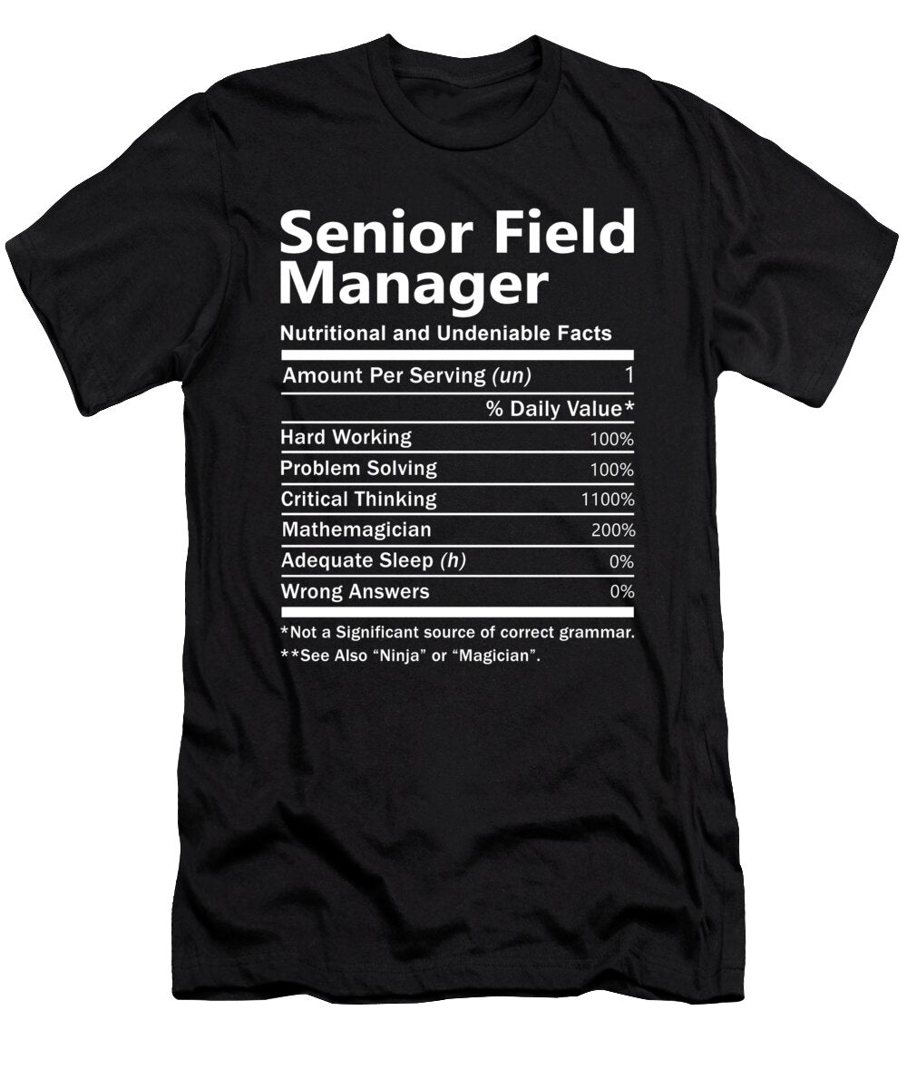 Senior Field Manager Nutrition Factors Gift Item Shi Hu Kang T-Shirt