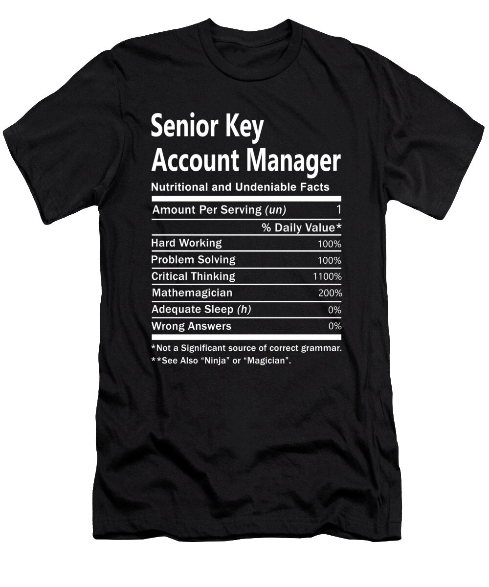 Senior Key Account Manager Nutrition Factors Gift Item Shi Hu Kang T-Shirt