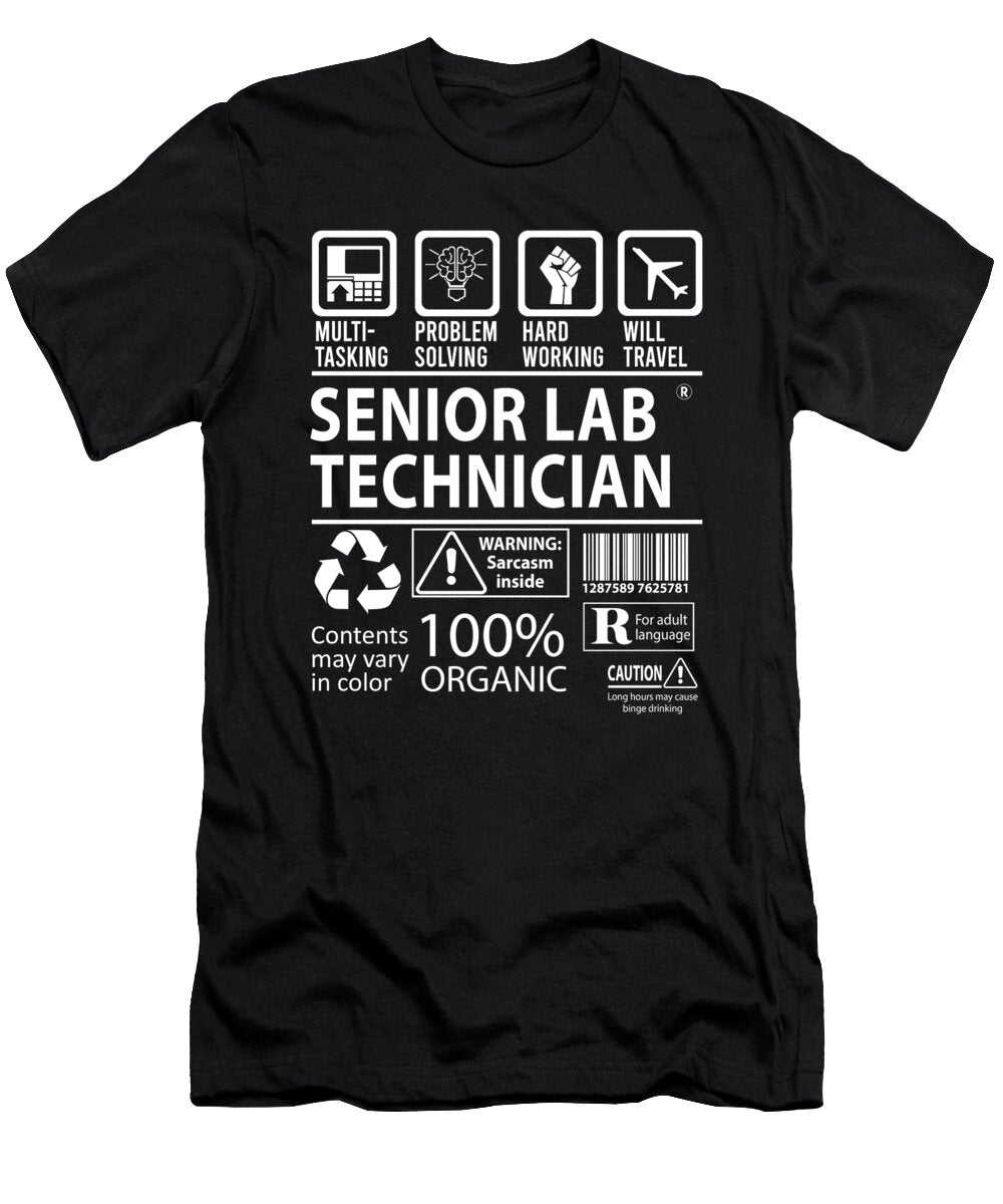 Senior Lab Technician Multitasking Job Title Gift Item Shi Hu Kang T-Shirt