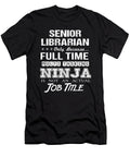 Senior Librarian Ninja Job Gift Item Shi Hu Kang T-Shirt