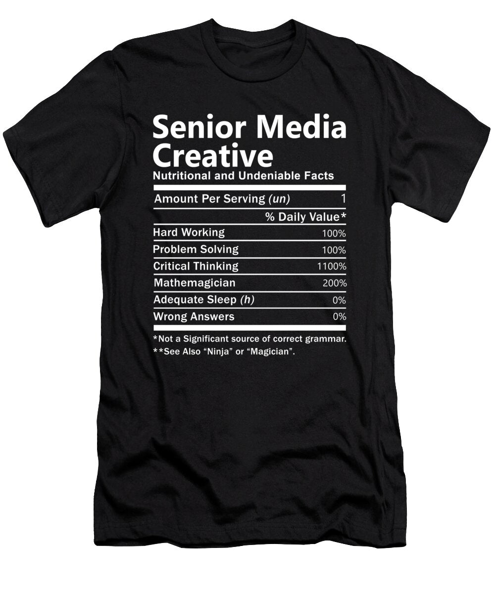 Senior Media Creative Nutrition Factors Gift Item Shi Hu Kang T-Shirt