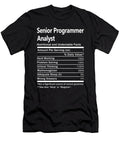 Senior Programmer Analyst Nutrition Factors Gift Item Shi Hu Kang T-Shirt