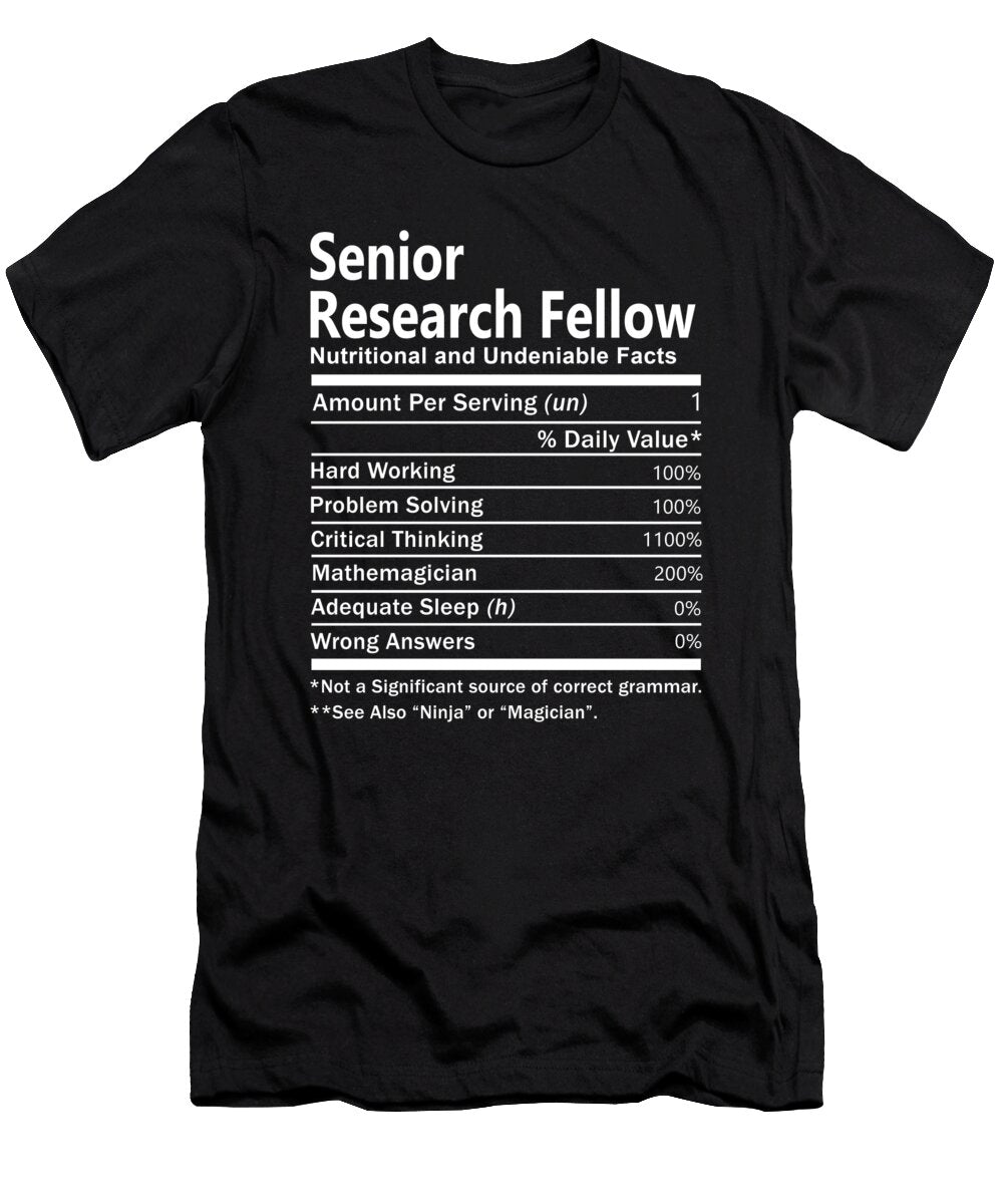 Senior Research Fellow Nutrition Factors Gift Item Shi Hu Kang T-Shirt