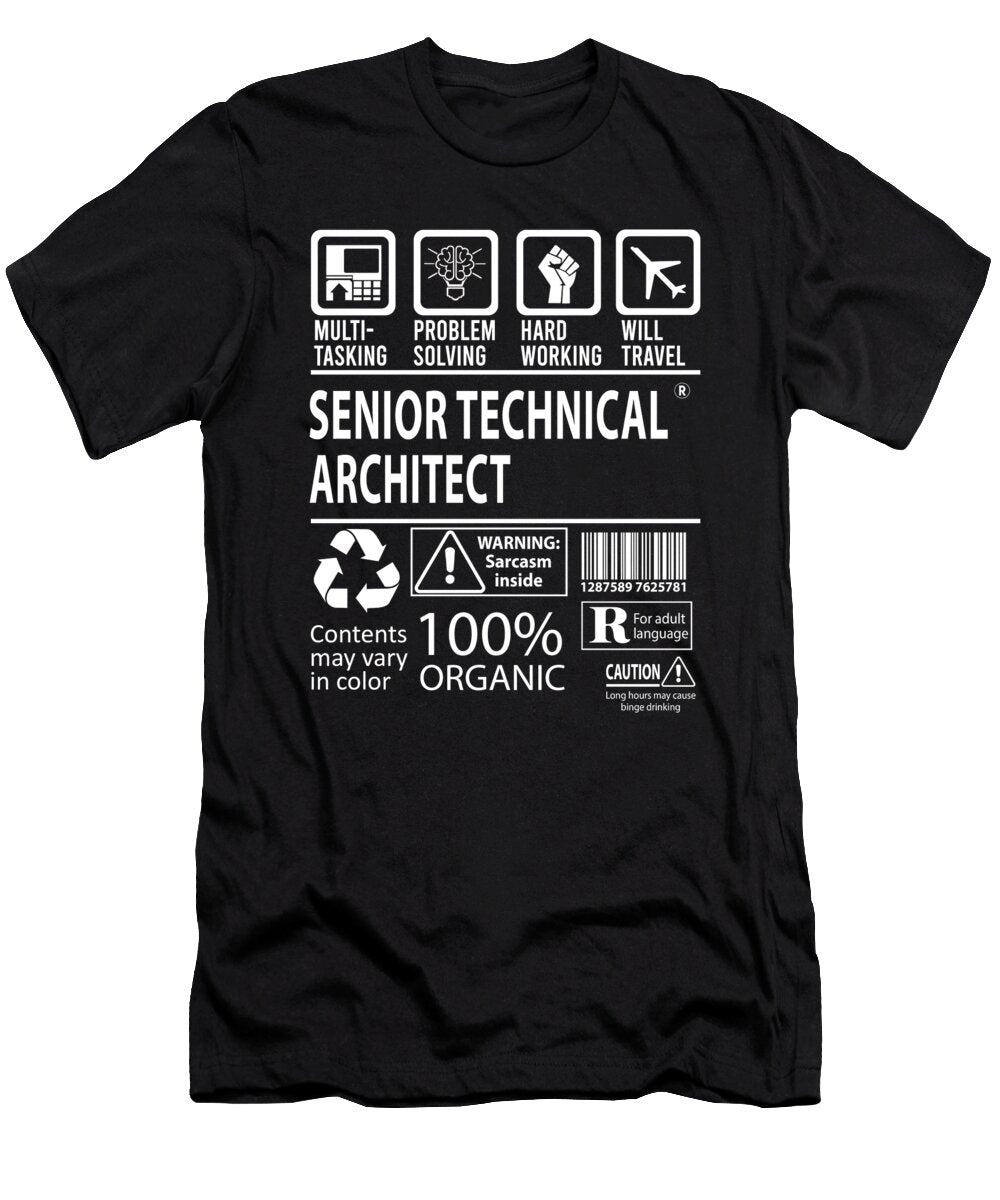 Senior Technical Architect Multitasking Job Title Gift Item Shi Hu Kang T-Shirt